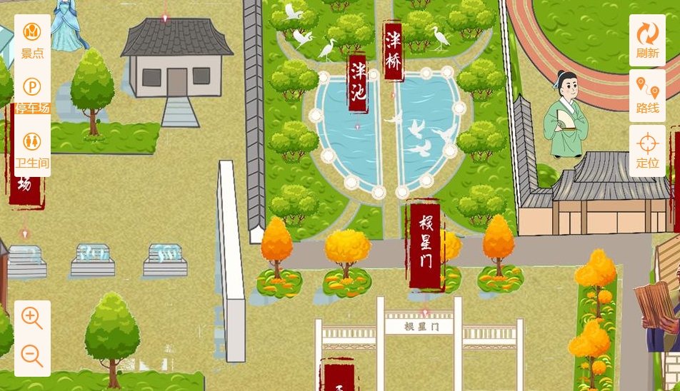 鼓楼手绘地图景区语音讲解导览系统：智慧景区建设的基石