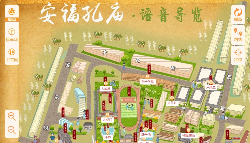 鼓楼手绘地图：智慧景区智能化服务的延伸